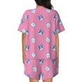 thumbnail image 3 of Picia French Bulldog Pajamas Sets for Women Soft Short-Sleeved Pjs with Lounge Shorts Two Piece Sleepwear-3X-Large, 3 of 9