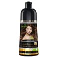 thumbnail image 1 of Herbishh - Champ&uacute; colorante para cabello gris, champ&uacute; con tinte natural para el cabello, colorea el cabello en minutos, dura hasta de 3 a 4 semanas, 500 ml, tinte de cabello 3 en, 1 of 8