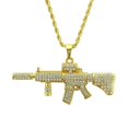 thumbnail image 2 of Colgante unisex PENGJTMXG AK-47 Dorado 76x3x0.4cm, 2 of 3