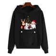 thumbnail image 4 of qucoqpe Womens Christmas Hooded Sweatshirt with Pocket Long Sleeve Oversized Pullover Hoodies for Women, 4 of 6