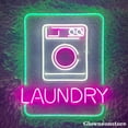 thumbnail image 2 of Glowneon Laundry Neon Sign, Laundry Led Sign, Washing Machine Light Sign, Laundry Wall Decor, 2 of 5