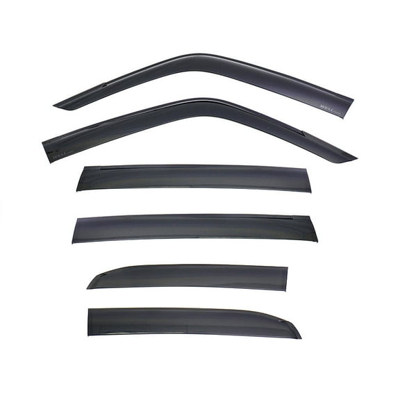 WellVisors Window Visors Wind Deflectors Compatible With Toyota Land Cruiser 2024 2025 24 25 6 PCS Premium Series Rain Guards 3-847TY085