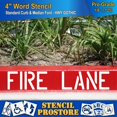 Curb Median s 4 inch FIRE LANE 4" x 22.5" x 1/8" (128 mil) Pro