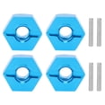 thumbnail image 1 of Sailing Tuerca de cubo de montaje hexagonal de rueda azul de 5MM con pasadores para coche WLtoys 1/14 144001 RC, 1 of 15
