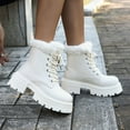thumbnail image 2 of Bottes de Randonnée de Travail pour Femmes Imperméables Bottes d'Hiver pour la Neige à Lacets Chaudes Bottillons de Marche d'Extérieur, 2 of 8