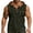 hgg100-Army Green, variant on Gym Tank Tops for Men Casual Hooded Vest Stylish Guys Bodybuilding T-Shirt Sleeveless Workout Tee Collared Pullover