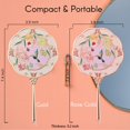 thumbnail image 4 of Dsgvw Hand Mirror, Handheld Mirror with Hummingbird Embossed Patterns, Metal Classic Makeup Mirror, Personal Cosmetic Mirror, Compact and Portable, Unique Gifts for Women(Rose Gold), 4 of 5