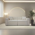 thumbnail image 6 of Newest Full foam compression sofa, Modern Teddy Velvet Sofa,2-3 Seat Mid Century Indoor Couch, Exquisite Upholstered Loveseat for Living Room,Bedroom,Apartment, 6 of 8