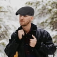 thumbnail image 7 of Newsboy Hats for Men Flat Cap Cotton Adjustable Breathable Irish Cabbie Ivy Driving Hunting Hat, 7 of 7