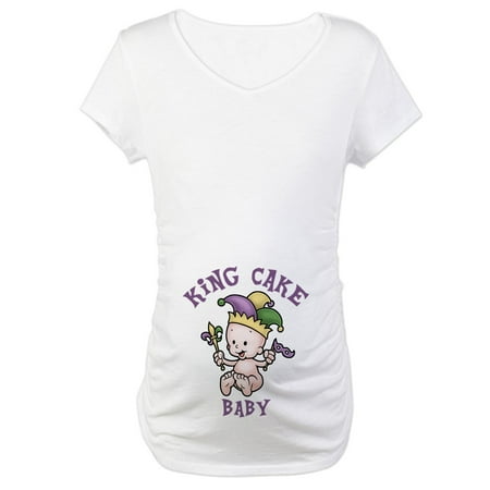

CafePress - King Cake Baby II Maternity T Shirt - Cotton Maternity T-shirt Cute & Funny Pregnancy Tee