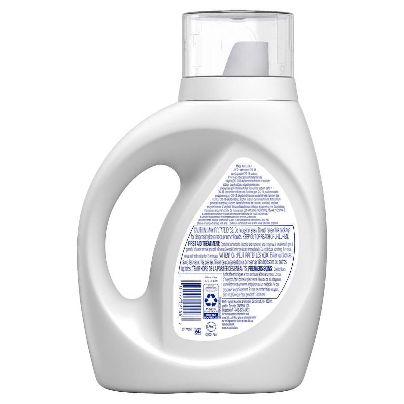 Tide Free and Gentle Laundry Detergent, 32 Loads, 42 oz Bottle, 6/Carton