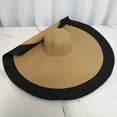 thumbnail image 5 of Oversized Sun Straw Hat for Women Floppy Wide Brim Sun Protection Hats, 5 of 7