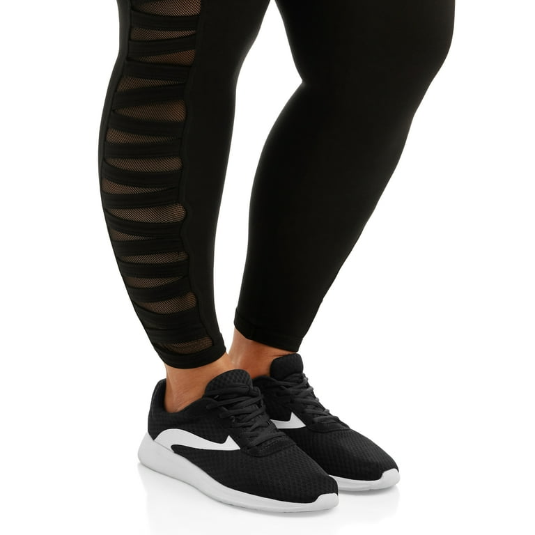 Women’s Black Eye Candy Leggings Decorated Outer Legs