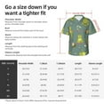thumbnail image 5 of Pofeuu Cute Yoga Frogs Print Hawaiian Shirt for Men Sleeves Casual Button Down Summer Beach Dress Shirts T-Shirts,X-Large, 5 of 7