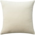 thumbnail image 2 of Mina Victory Sofia Solid Reversible Velvet 20" x 20" Beige Indoor Throw Pillow, 2 of 6