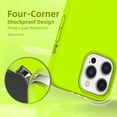 thumbnail image 5 of Compatible with iPhone 13 Pro Case, [Drop Protection] [Anti-Fingerprint] Shockproof Liquid Silicone Cover with Microfiber Lining Phone Case for iPhone 13 Pro 6.1" (2021), Fluorescent Green, 5 of 13