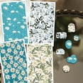 thumbnail image 4 of Papel de transferencia de arcilla con diseño de epifilo - 24 piezas - Tema floral - Hojas de transferencia de arcilla polimérica - Fabricación de joyas, 4 of 9