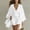 White women's boho 2 piece set a1, variant on Cagogo Women's V Neck Batwing Sleeve 2 Piece Set Casual Beach Outfits Solid Loose Boho Vacation Tops Matching Lounge Sets Summer Cruise Travel Clothes, Green 2XL