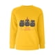 thumbnail image 2 of Gibobby Sudaderas Navideñas para Mujeres Suéter casual navideño de manga larga con cuello redondo y hombros descubiertos con lindo estampado de y bombilla para mujer(Amarillo,G), 2 of 4