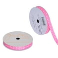 thumbnail image 4 of Gwen Studios 3/8" Pink with White Dots Grosgrain Ribbon, 3 Yards, 4 of 6