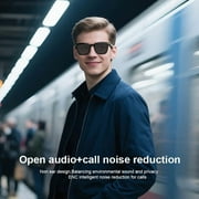 Smart Bluetooth Glasses with Camera, 1080p Video Recording Wearable Glasses, Multifunctional Wireless Audio Glasses with Headphone, Outdoor Sports Camera Sunglasses with Intelligent Voice Assistant,