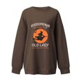 thumbnail image 3 of WXLWZYWL Halloween Sweatshirts for Women 2024 Witch Sweatshirt On A Dark Desert Highway Cool Wind In My Hair Long Sleeve Top, 3 of 3