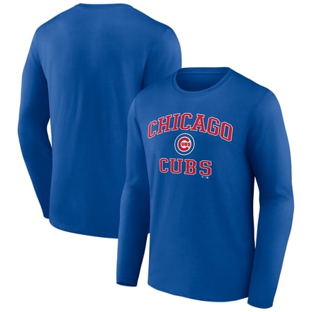 Men s Royal Chicago Cubs Heart and Soul Long Sleeve T-Shirt