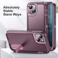 thumbnail image 5 of Ultra Protective Dual Hybrid Anti-Scratch Hard Back Case Stand Cover with Front Bumper Shell for iPhone 14/13 6.1 inch, 5 of 7