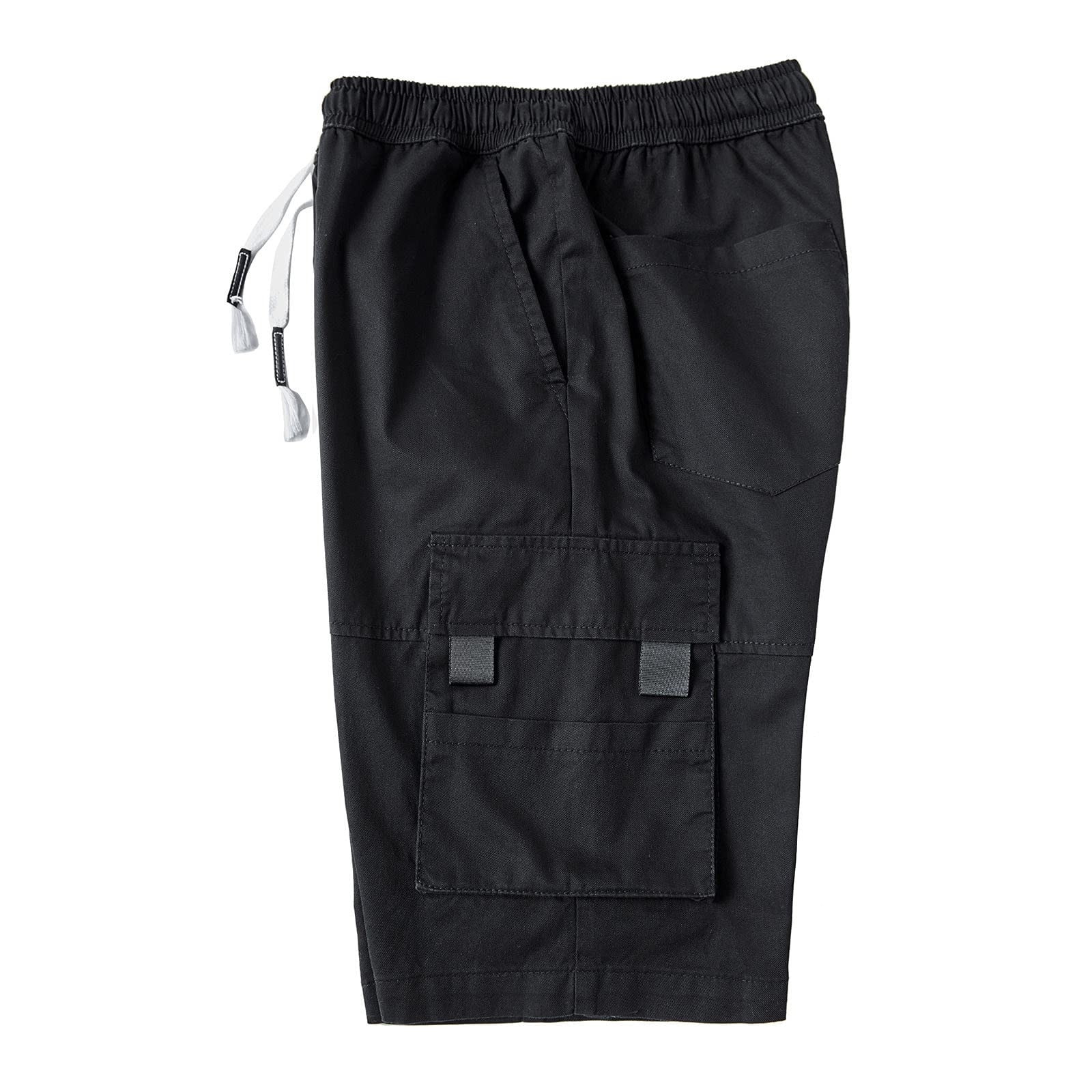 Joau Men's Outdoor Athletic Workout Shorts Quick Dry Summer Cargo Shorts Lightweight Sports Shorts with 6 Pockets and Drawstring Breathable Gym Running Shorts, up to Size 6XL