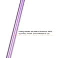 thumbnail image 3 of Uxcell 4 Packs 6mm Aluminum Single Pointed Knitting Needle, 7.87 inches Length, Light Purple, 3 of 5