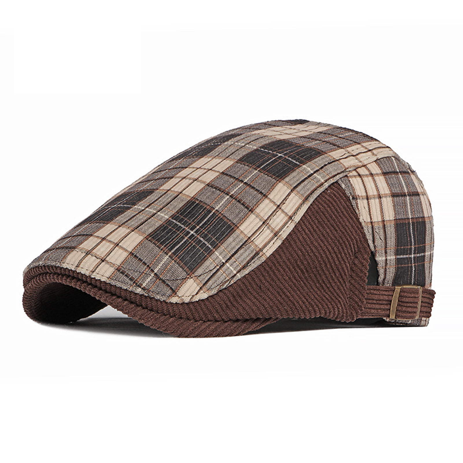D-groee Men's Flat Cap Durable Gatsby Newsboy Lvy Irish Hats Driving Cabbie Hunting Cap, Size: One size, Blue