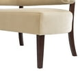 thumbnail image 3 of Jennifer Taylor Home Jared Roll Arm Tufted Bench Settee, Fawn Brown Performance Velvet, 3 of 11