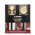 thumbnail image 3 of Brinks Push Pull Rotate Barrett Polished Brass Knob and Deadbolt Set 1.75 in., 3 of 4