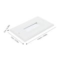 thumbnail image 7 of Brush Wall Plate Cord Hider with Pass Through Insert, Cable Management Outlet Cover for Clean Wall Cord Organization, 7 of 7