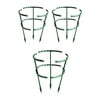 Yegbong 3Pcs Plant Support Half Round Plant Support Ring Garden Flower Support Climbing Trellis Plant Stakes Plant Cage For Small Plant Flower Vegetable