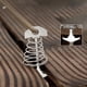 thumbnail image 4 of Clavijas de aleación de aluminio con kit tensor de ajuste de cable de gancho de resorte para acampar en plataforma de madera, 4 of 5