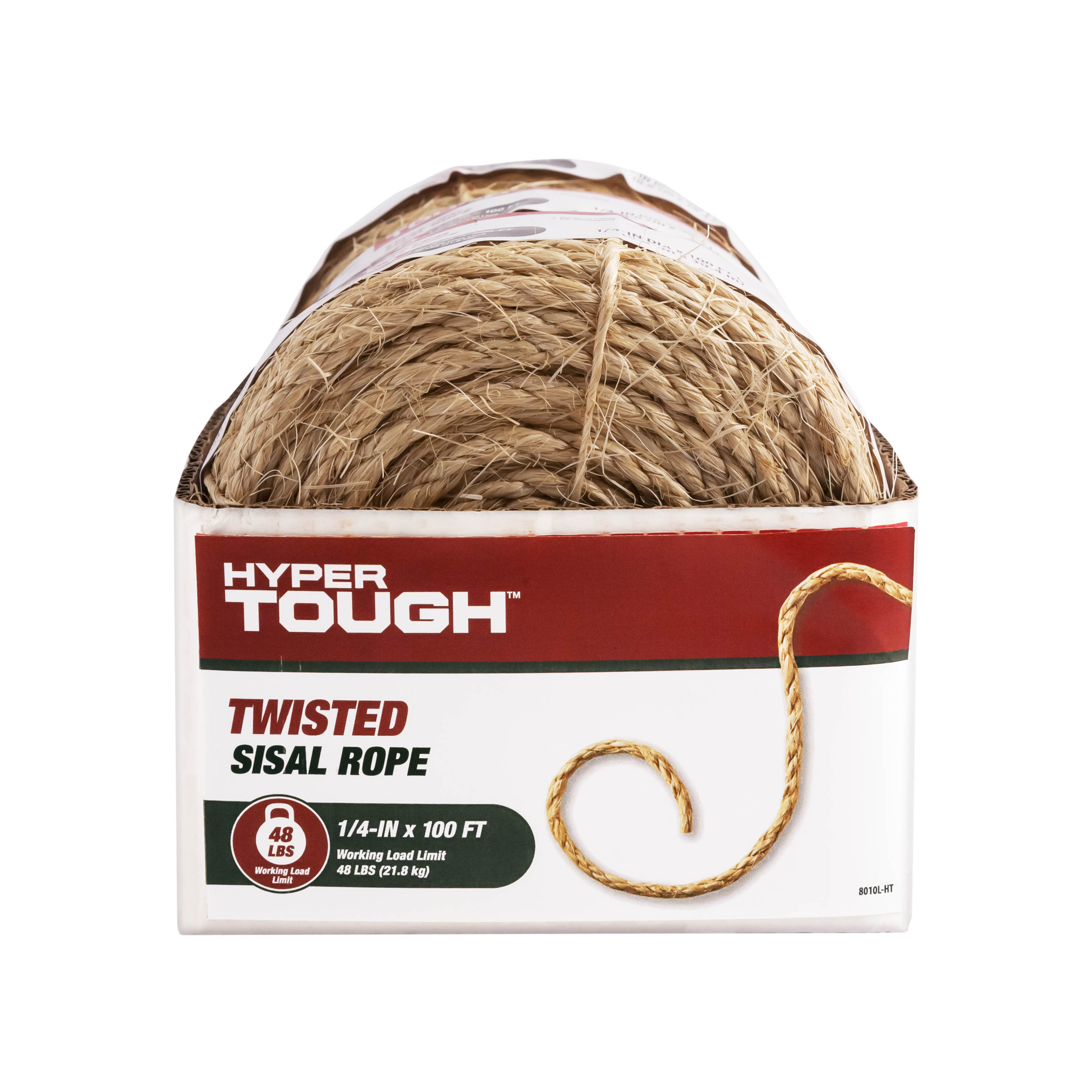 Hyper Tough 1/4" x 100' Sisal Twisted Rope, Beige - image 5 of 6