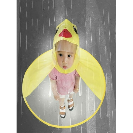 Coat Umbrella Hat - Cute Rain Coat UFO Children Umbrella Hat Magical Hands Free Raincoat