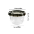 thumbnail image 3 of SSZMDLB 473ML Food Storage Container, Plastic Refrigerator Boxes Leakproof Soup Boxes Circular Scale Preservation Boxes for Meal Prep, Lunch, Pantry Organization, Airtight Kitchen Storage Bins, 3 of 6