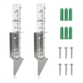thumbnail image 1 of 2 Pluviómetros para Exteriores, Pluviómetro de Vidrio de 5 Pulgadas de Capacidad con Soporte de Acero Inoxidable 2 en 1, Estaca para Pluviómetro, 1 of 5