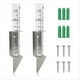 thumbnail image 1 of 2 Pluviómetros para Exteriores, Pluviómetro de Vidrio de 5 Pulgadas de Capacidad con Soporte de Acero Inoxidable 2 en 1, Estaca para Pluviómetro, 1 of 6