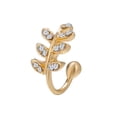 thumbnail image 3 of Fashion And Exquisite Oval Full Diamond Earrings Ear Clips, 3 of 9