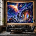 thumbnail image 6 of Astronaut Beside a Rover and Glowing Crystal Cave, Adventurous Fantasy for Space Lovers, Planetary Wall Art, Graduation Gift, Tapestry Wall Hanging for Gaming Room and Dorm, 6 of 7