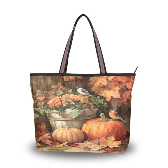 Women's Tote Handbag Cloth Handbag Large Tote Bag Shopping Bag Beautiful Fall Scene