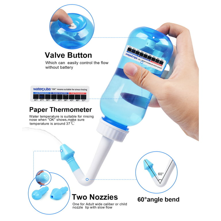 500ml Nasal Lavage Wash Nose Cleaner Sinus Wash System for Adult Kid  Allergic Rhinitis Nasal Wash : : Health, Household and Personal  Care