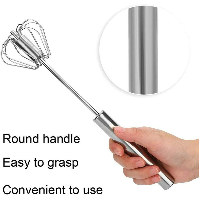 Stainless Steel Easy Semi-Automatic Hand Push Whisk Blender