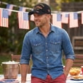 thumbnail image 6 of Qwertyu 250th Anniversary US Distressed Patriotic Hat, Embroidered Adjustable Baseball Cap, Gift for Men Women E, 6 of 6