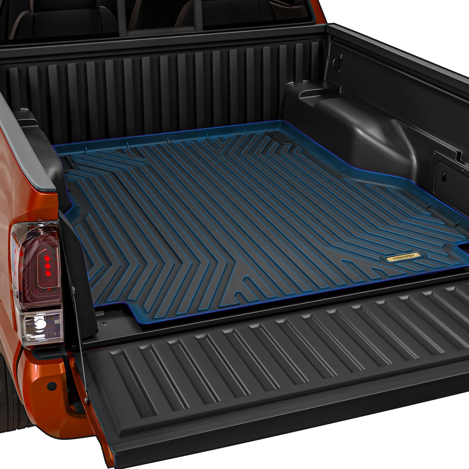 RVNI Truck Bed Mats for 2020-2023 Jeep Gladiator Custom Fit All Weather Rubber Truck Liner