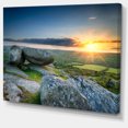 thumbnail image 2 of Sunset at Helman Tor in Cornwall - Modern Seashore Canvas Art, 2 of 4