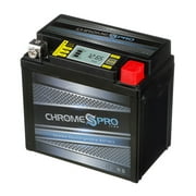 Chrome Pro Battery Ytx5L-Bs High Performance Power Sports Battery Replaces Everstart Es-5Lbs Battery